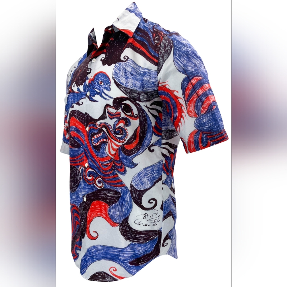 Marked sz S oversized NWT unisex $1395 Lemaire short sleeve shirt - Picture 5 of 5